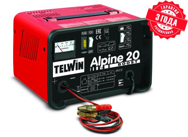 Зарядное устройство Telwin ALPINE 20 BOOST 230V 50/60HZ 12-24V Зарядное устройство Telwin ALPINE 20 BOOST 230V 50/60HZ 12-24V