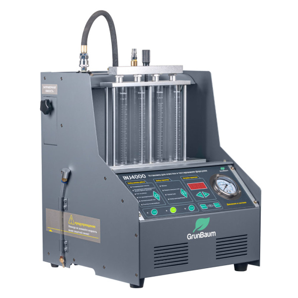Стенд для ультрозвуковой очистки и проверки форсунок GrunBaum INJ4000